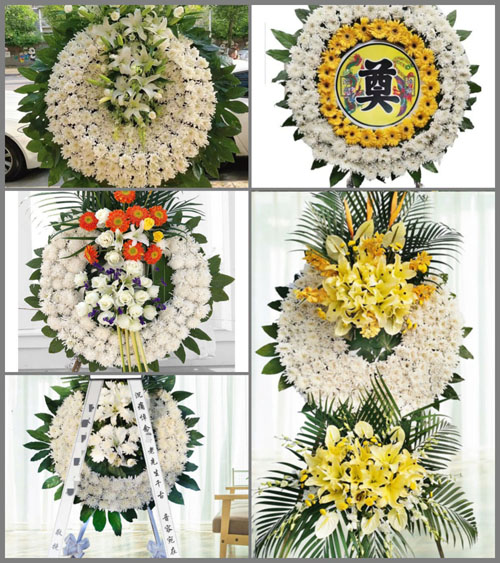 安徽黄山市祁门县祁山镇芳村村花圈速递